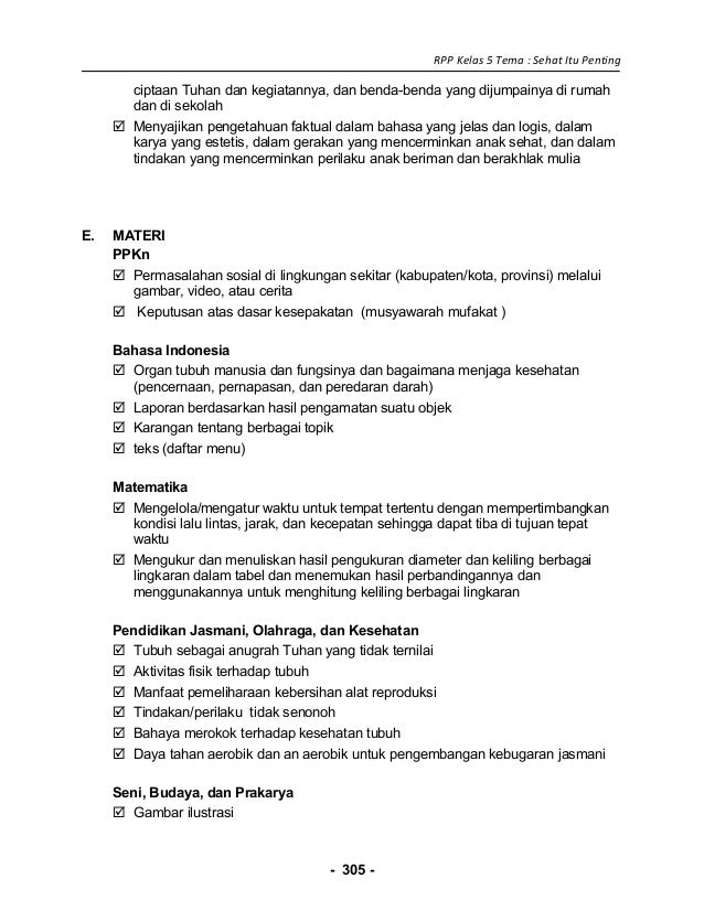 dasar menggambar teknik tubuh sd [4] itu kelas sehat 5 penting rpp