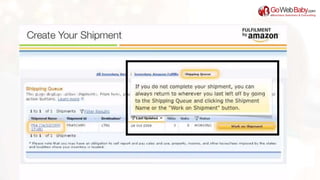 How to Create your First Amazon FBA Shipment? | PPTX