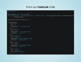 From our CodeLab Code 
 