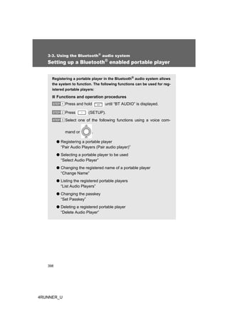 2012 Toyota 4Runner Audio Systems | PDF