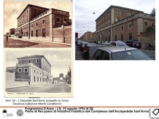 Anni ’30 – L’Ospedale Sant’Anna, prospetto su Corso Giovecca (collezione Alberto Cavallaroni) 