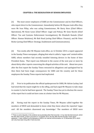 Gene Ravele The Presidency - SARS Commission Final Report | PDF