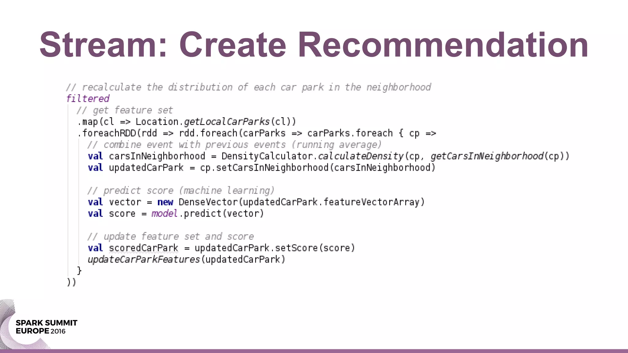 Stream: Create Recommendation
 