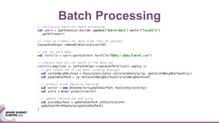 Batch Processing
 