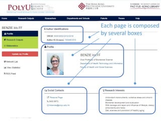 Each page is composed
by several boxes
 