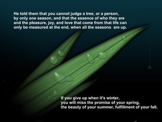 4 Seasons moral story | PPT
