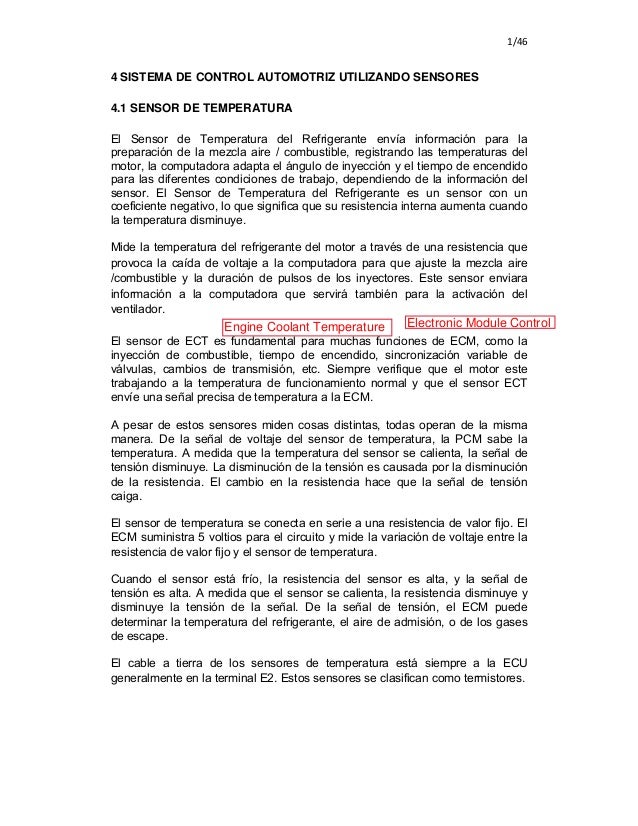 Sensor ect circuito abierto
