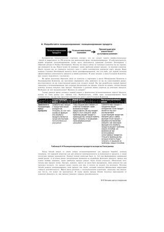А. Разработайте позиционирование: позиционирование продукта




     Большинство технологических стартапов считают, что им следует нанять профессиональных
 людей от маркетинга» из PR-агенства для выполнения фазы «позиционирования». В действительности,
первая итерация позиционирования лучше всего выполняется командой Customer Development с
обратной связью от Product Development. Потому что никто сейчас не понимает клиентов так же хорошо,
как понимаете их вы. Никто лучше не понимает, какие проблемы решает продукт, по мнению клиентов.
Никто сильнее вас не стремился получить заказ и найти повторяемую дорожную карту продаж. Ваша
команда Customer Development является более квалифицированной, чем кто-либо, для первой попытки
сформулировать уникальность продукта и вашей компании. И лишь позднее, в шаге Создания Клиентов,
вам следует подключить «экспертов».
     Во время получения обратной связи от клиентов и партнеров в шагах Обнаружения Клиентов и
Подтверждения Клиентов, вы постоянно спрашивали себя, работаете ли вы на существующем рынке,
ресегментируете ли вы существующий рынок или создаете новый. Вы уже разработали первый вариант
заявления о позиционировании при создании презентации для продаж, отвечая на вопрос, почему ранние
клиенты должны покупать ваш продукт. Подумайте о реакции ваших клиентов на описание продукта.
Возбудило ли оно воодушевление? Вызвало ли доверие?
     Теперь пришло время заложить первый кирпич в формальное позиционирование вашего продукта,
исходя из Типа рынка (см. таблицу 4.4). Необязательно, чтобы ваше позиционирование было
совершенным, так как вам предстоит уточнять его далее в шаге Создания Клиентов.




              Таблица 4.4 Позиционирование продукта исходя из Типа рынка

     Когда InLook вышла со своим новым позиционированием для продукта Snapshot, команда
понимала, что хорошей новостью для них является инновационность и уникальность продукта, а также
отсутствие прямых конкурентов. Однако плохой новостью было то, что они формировали совершенно
новый рынок. А на новом рынке концентрация внимания на подробных функциях продукта, прежде чем
клиент вообще понимает, какие проблемы продукт решает, будет только отвлекать. Объяснение того,
почему ваш продукт лучше, быстрее, дешевле, просто не могут быть восприняты, пока клиенты все еще
пытались осознать, что продукт может сделать для них, и почему их должно это волновать. Поэтому
InLook решили позиционировать свой продукт как такой, который помогает финансовым директорам
«увидеть рентабельность». Фраза имела резонанс с потенциальными клиентами, поскольку она звучала,
как что-то, что может им пригодиться. И снова группа продаж InLook получила приглашение от
клиентов объяснить то, как продукт помогает «увидеть рентабельность».



                                                                      911 Четыре шага к озарению
 