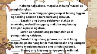 Summary In Tagalog Comprehensive Guide to Writing Effective Sinopsis and Buod in Filipino ...