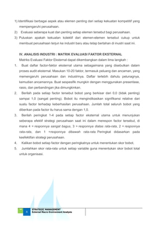 External Macro Environment Analysis | PDF