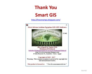 Thank You
Smart GIS
http://freesmartgis.blogspot.com/
50 of 50
 