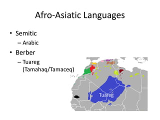 Senoic Languages 4 Songhai Empire to the 21st century Su2014 | PPTX
