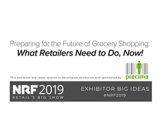 Preparing for the Future of Grocery Shopping:
What Retailers Need to Do, Now!
Precima to finalize
 