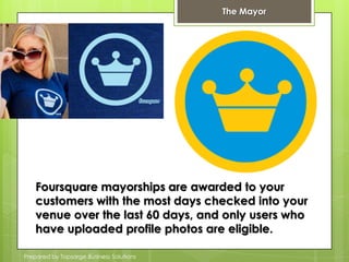 The Magic of Foursquare4 million users (up from 170k late 2009)20,000 new users a dayBloomberg, Nov 11, 2010