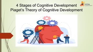 4 Stages of Cognitive Development
Piaget’s Theory of Cognitive Development
 