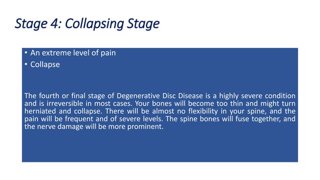 4 stages of degenative disc.pptx | Bone and Joint Conditions | Diseases ...