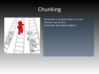Process Chunking Highlighting Key words Glossaries Re-reading 