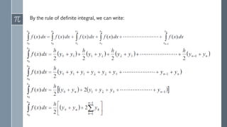 By the rule of definite integral, we can write:
 