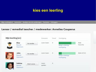 maat kies een leerling
 