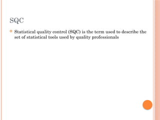 Comprehensive Guide to Statistical Quality Control (SQC) Techniques and ...