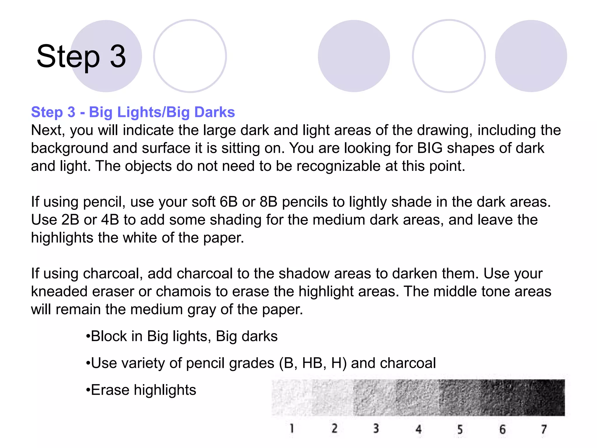 4 Step Drawing Process PPT