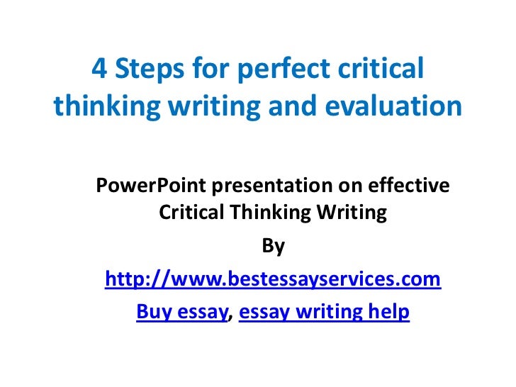 Writing a critical evaluation essay