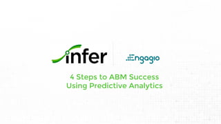 4 Steps to ABM Success
Using Predictive Analytics
 