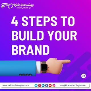 4 STEPS TO
BUILD YOUR
BRAND
 