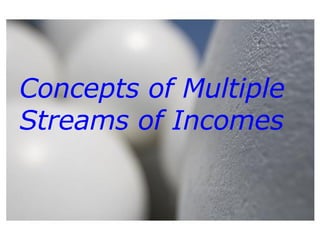 Concepts of Multiple Streams of Incomes 