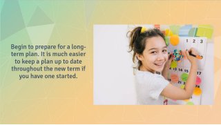 4 steps to prepare child for a new term