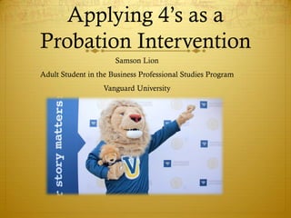 Applying Goodman's 4S Transition Theory in Academic Probation Practices ...