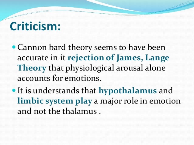 cannon bard theory of emotion cannon bard theory of emotion
