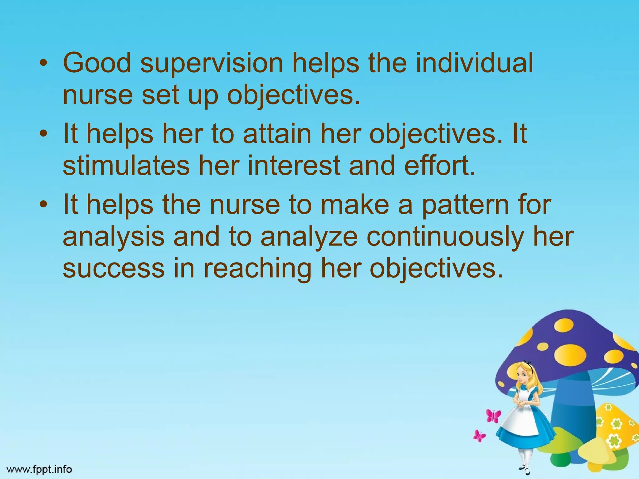 Supervision Pattern supervision in nursing | PPT