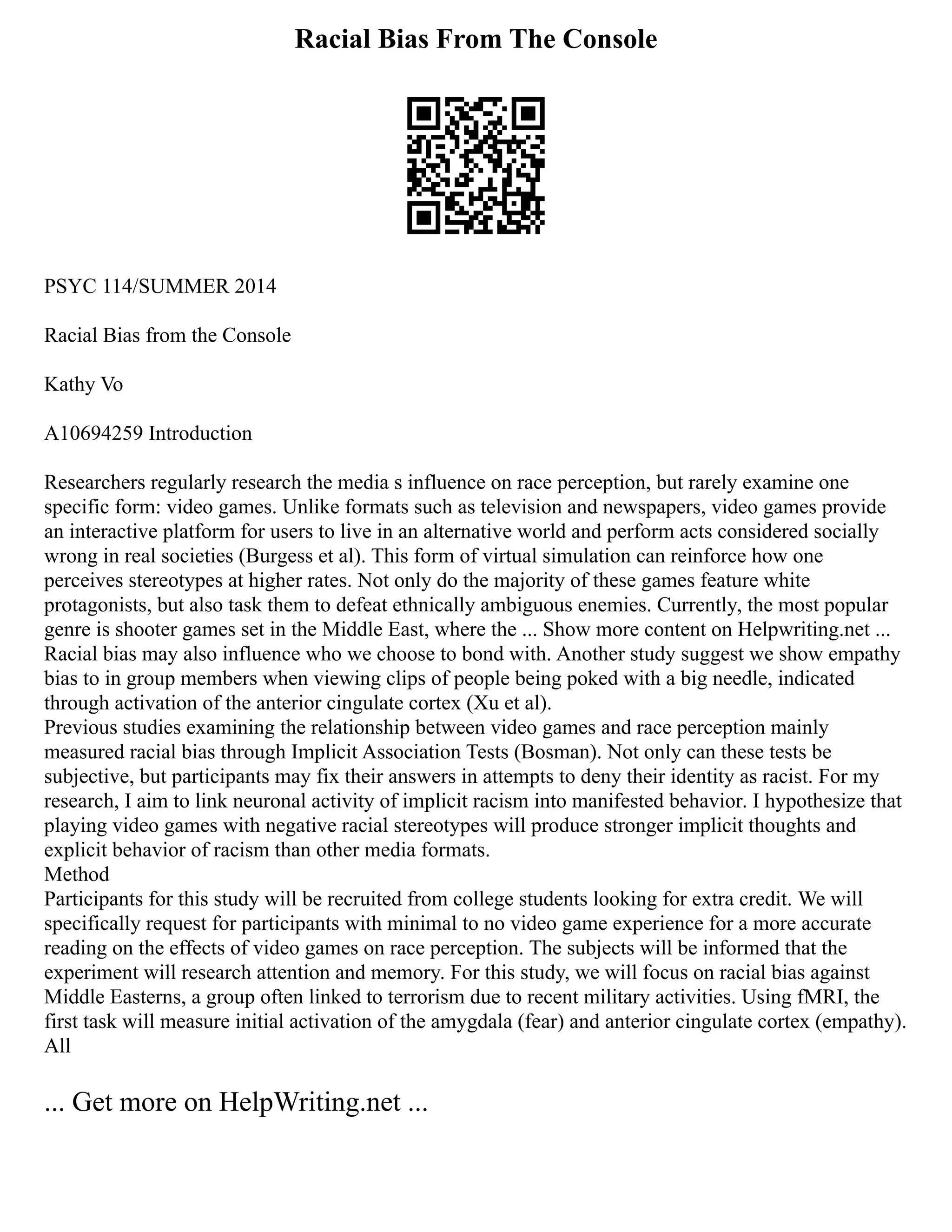 4 Synthesis Essay Examples Which W | PDF