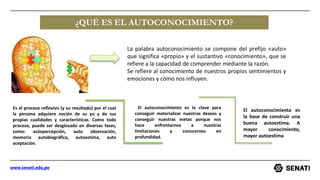 autoconocimiento desde el punto de vista de desarrollo personal | PPTX