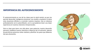 autoconocimiento desde el punto de vista de desarrollo personal | PPTX