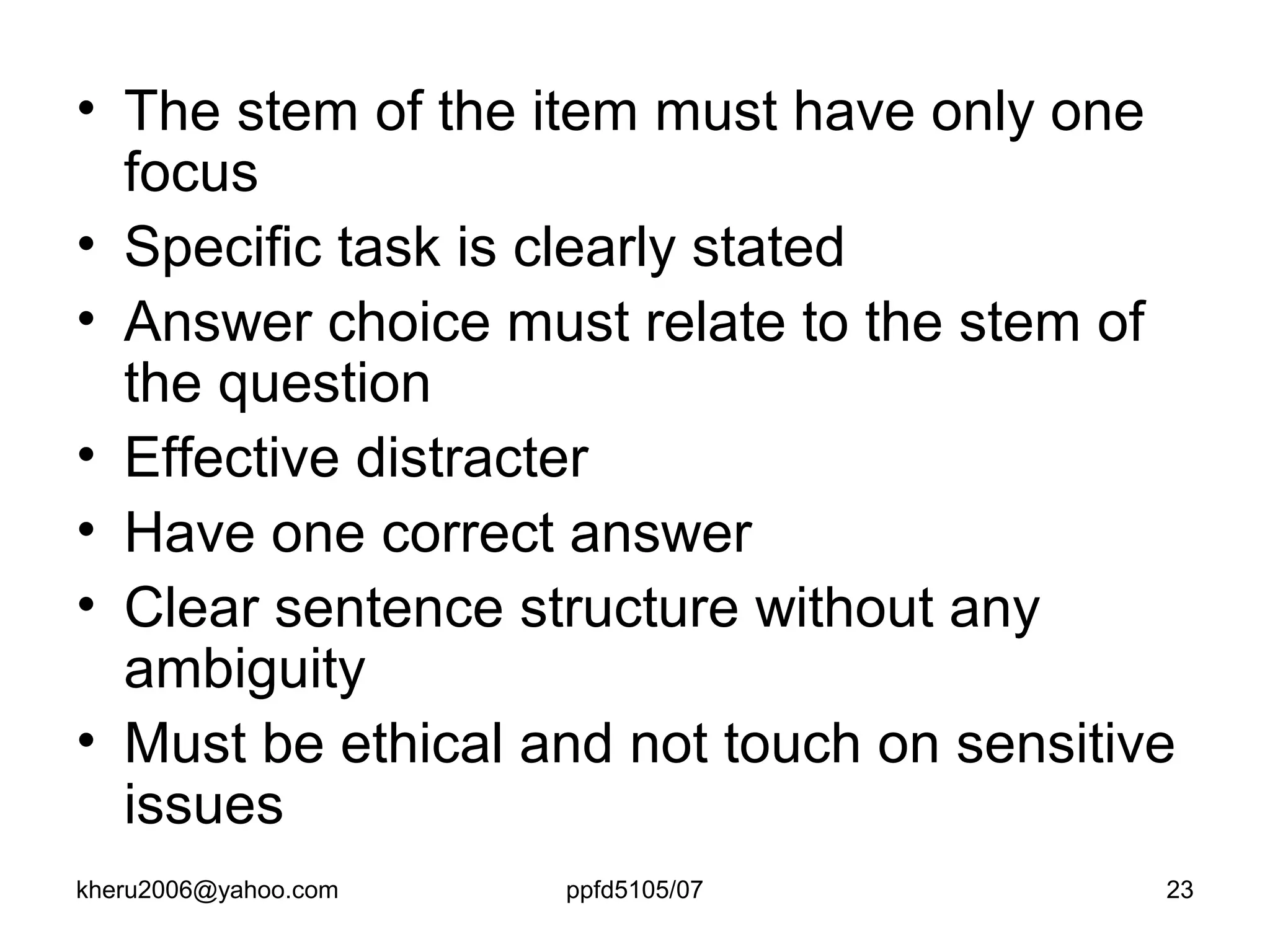 test-construction-ppt