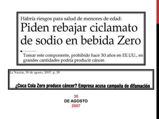 30 
DE AGOSTO 
2007 
 