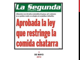 3 
DE MAYO 
2012 
 