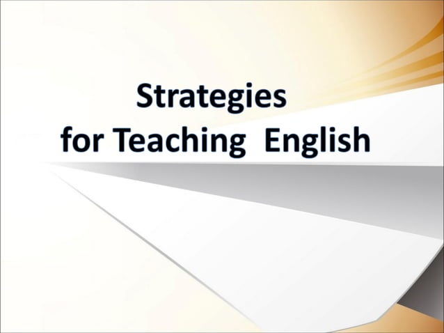 Four Teaching Strategies in English | PPT