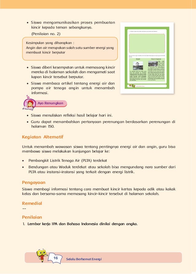 Cara Membuat Kincir Air Sederhana Untuk Anak Sd Kelas 4 Renunganku