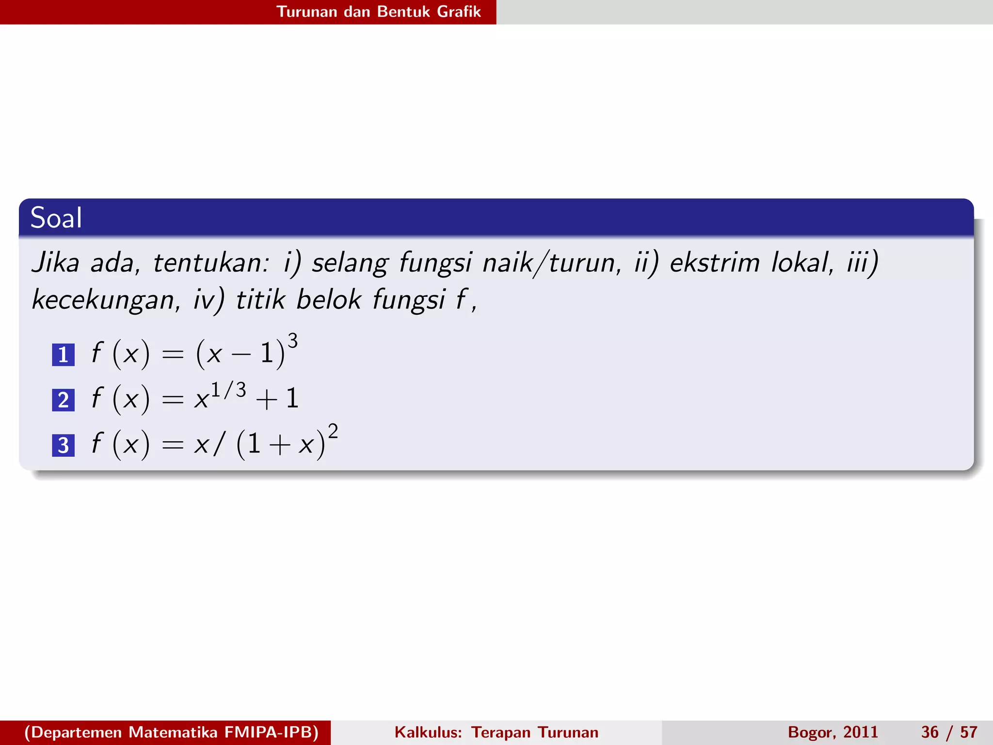 terapan turunan | PPT