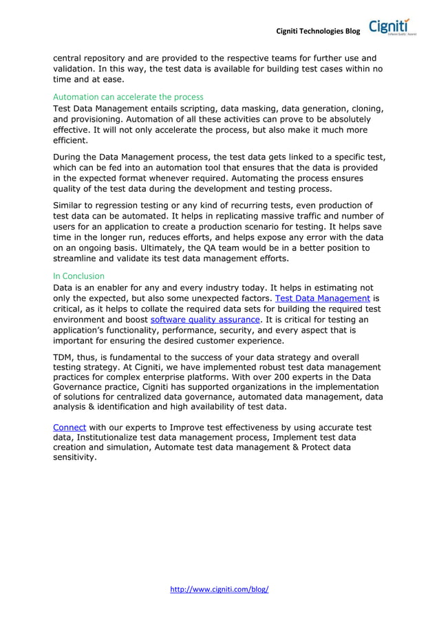 4 Test Data Management Techniques That Empower Software Testing PDF 4 test data management techniques that empower software testing pdf