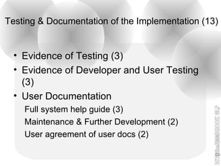 4 Testing Documentation Of The Implementation Ppt