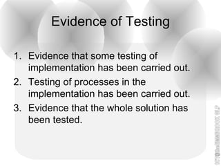 4 testing & documentation of the implementation | PPT