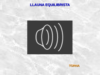 31/01/15 27
LLAUNA EQUILIBRISTALLAUNA EQUILIBRISTA
TORNATORNA
 