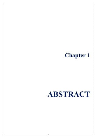3
Chapter 1
ABSTRACT
 