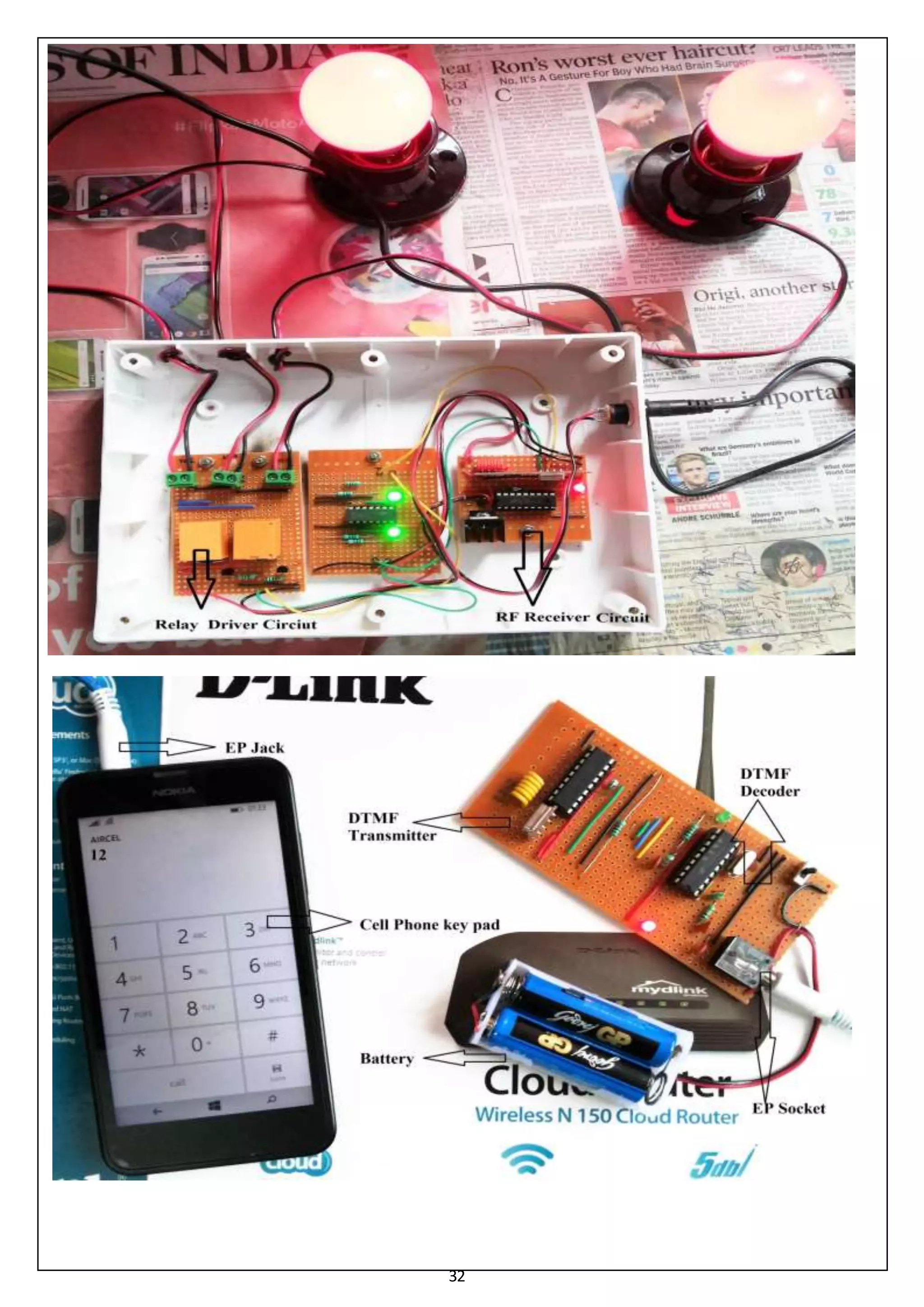 Cell Phone Controlled Home Automation System using DTMF Technology | PDF