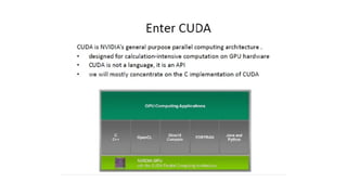 Comprehensive Overview of GPU Architecture and CUDA Programming for ...