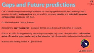 Thaiane Moreira de Oliveira - The preprint state: an overview about preprint ecosystem